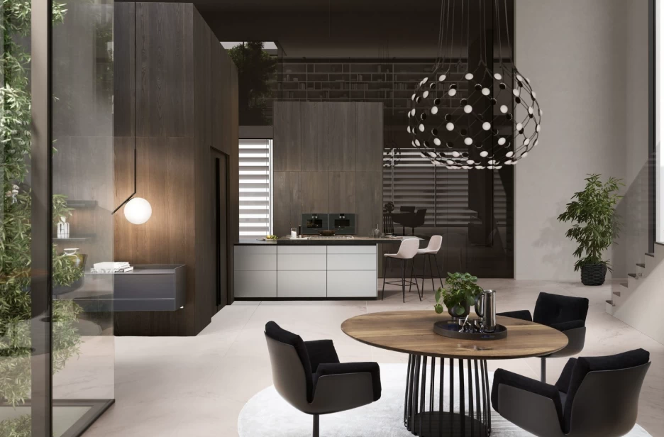 Moderna kuhinja sa aluminijumskim frontovima Contino 12 — novi program brenda LEICHT Moderna kuhinja sa aluminijumskim frontovima Contino 12 — novi program brenda LEICHT