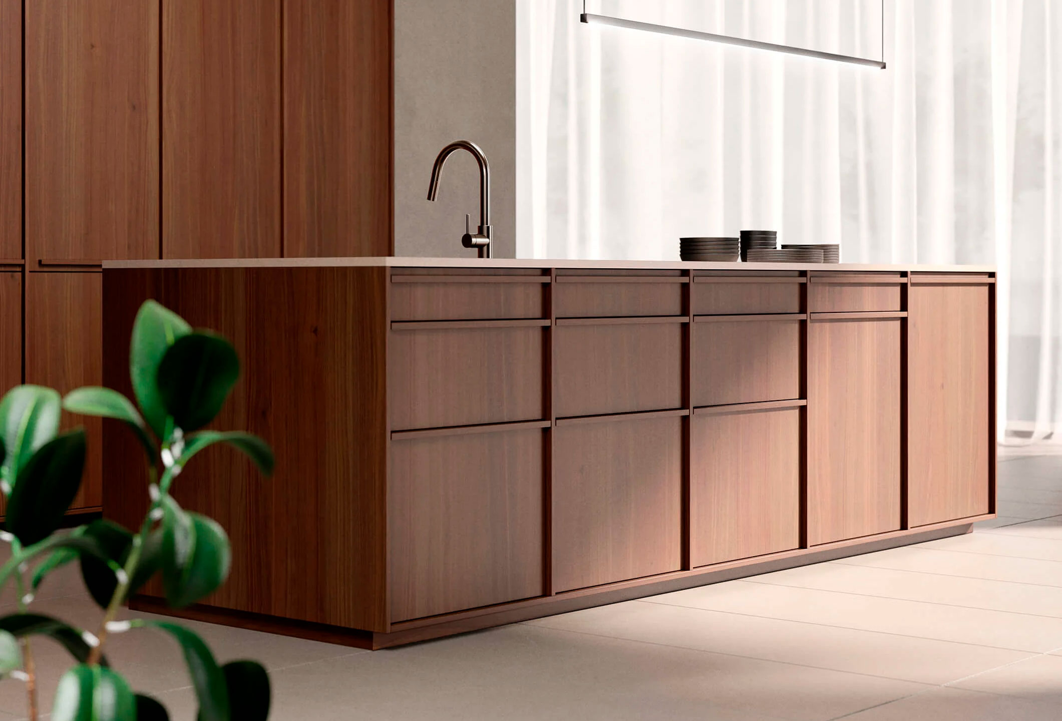 Moderne nemačke kuhinje – japanski stil, front Kyoto Moderne nemačke kuhinje – japanski stil, front Kyoto