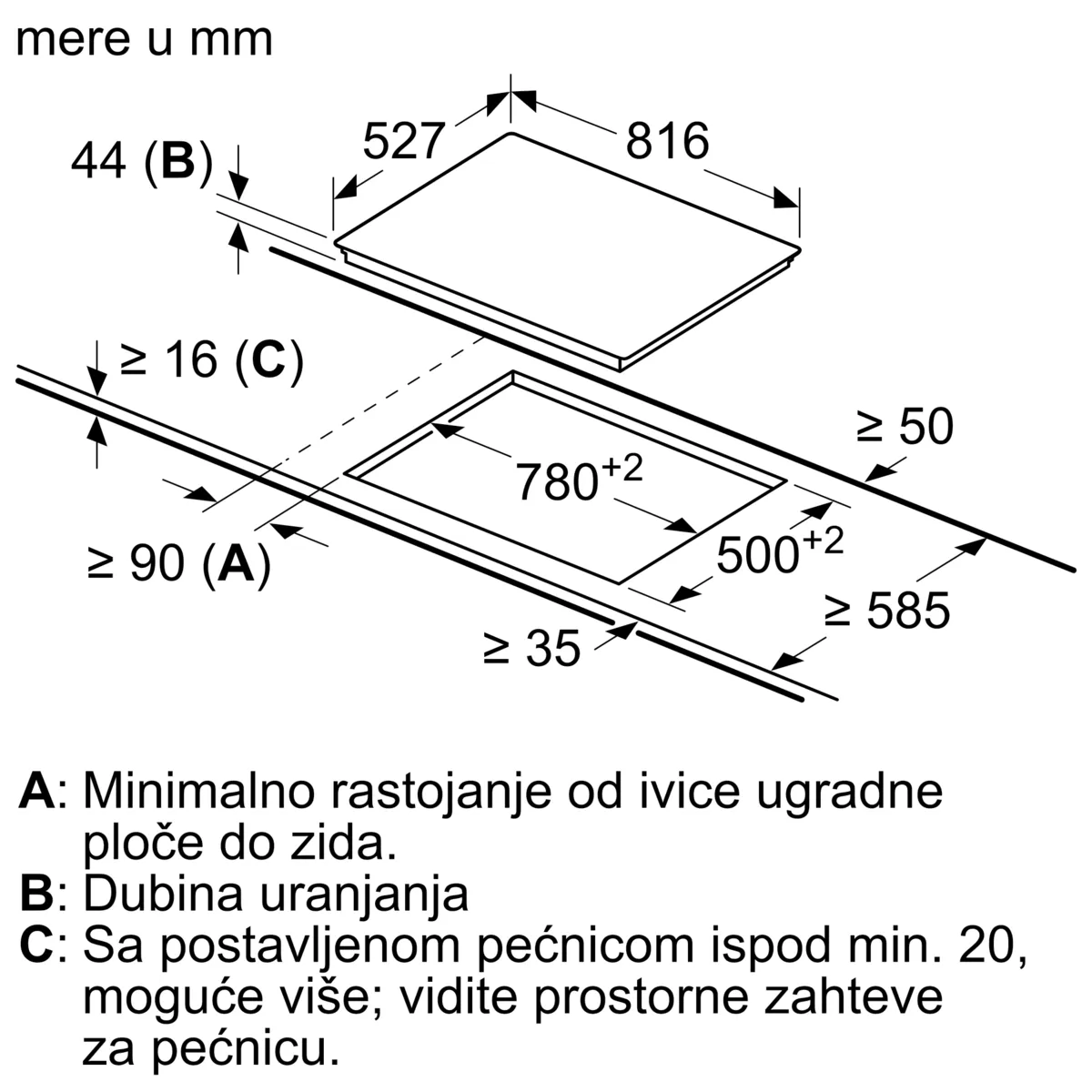 BOSCH PKM875DP1D Električna ploča za kuvanje 80 cm Crna, ugradnja sa okvirom serija 8