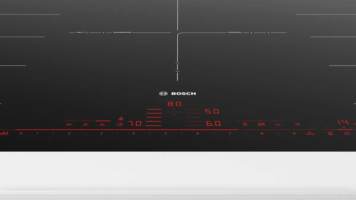 BOSCH PXV901DV1E Indukciona ploča za kuvanje 90 cm Crna, ugradnja u ravni radne ploče serija 8