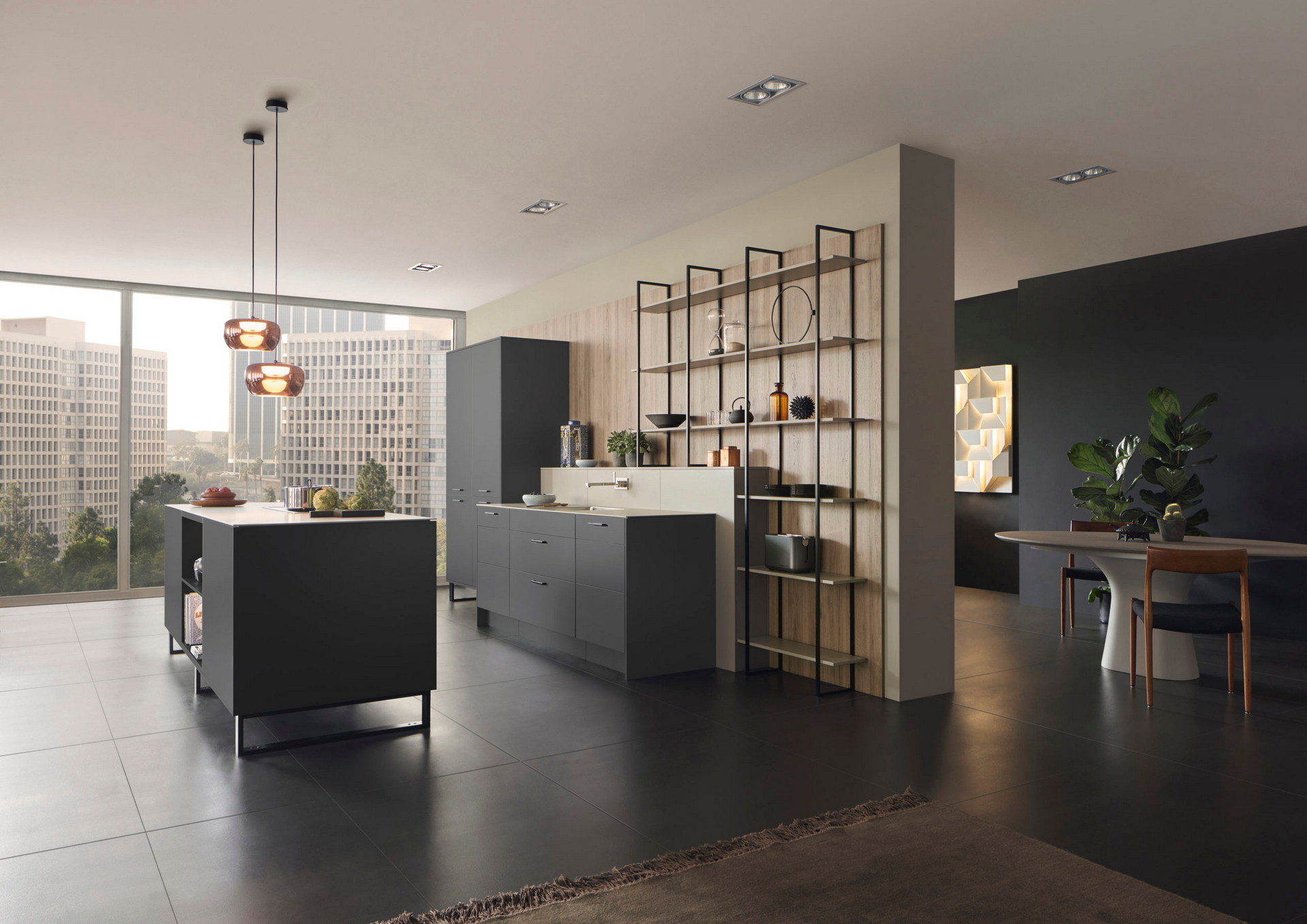 Moderne nemačke kuhinje od materijala Fenix