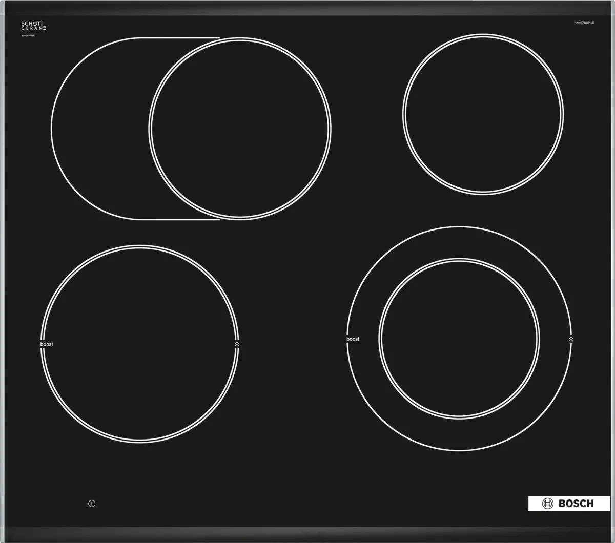 BOSCH PKN675DP1D Električna ploča za kuvanje 60 cm Crna, ugradnja sa okvirom serija 8