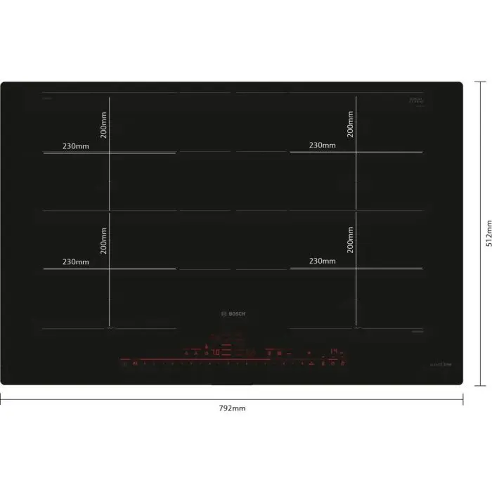 BOSCH PXY821DV1E	Indukciona ploča za kuvanje 80 cm Crna, ugradnja u ravni radne ploče serija 8, fotografija 2
