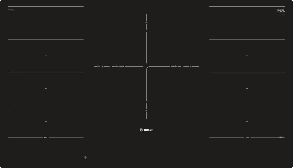 BOSCH PXV901DV1E Indukciona ploča za kuvanje 90 cm Crna, ugradnja u ravni radne ploče serija 8