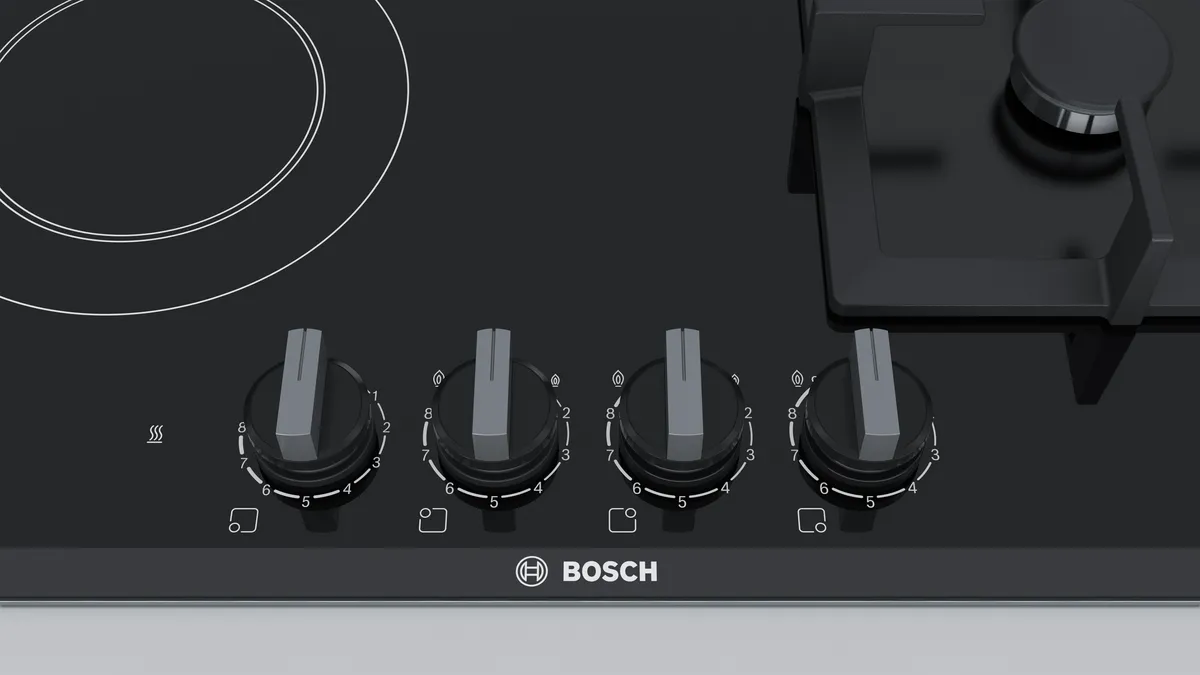 BOSCH PSY6A6B20 Kombinovana ploča za kuvanje (plin i struja) 60 cm Keramika serija 6 Crna