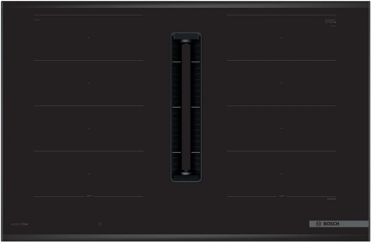 BOSCH PXX895D66E Indukciona ploča za kuvanje sa integrisanim aspiratorom 80 cm ugradnja sa okvirom serija 8