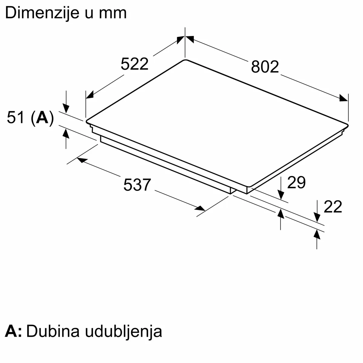 BOSCH PXV831HC1E Indukciona ploča za kuvanje 80 cm Crna, ugradnja sa okvirom serija 6