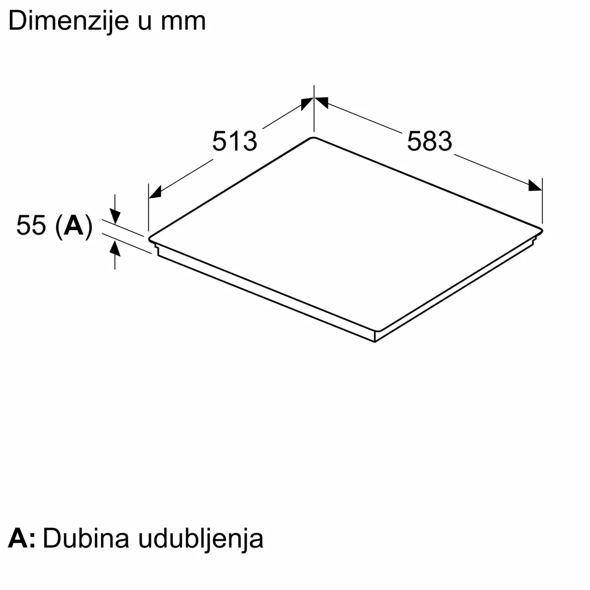 BOSCH PXX645HC1E Indukciona ploča za kuvanje 60 cm Crna, ugradnja sa okvirom serija 6
