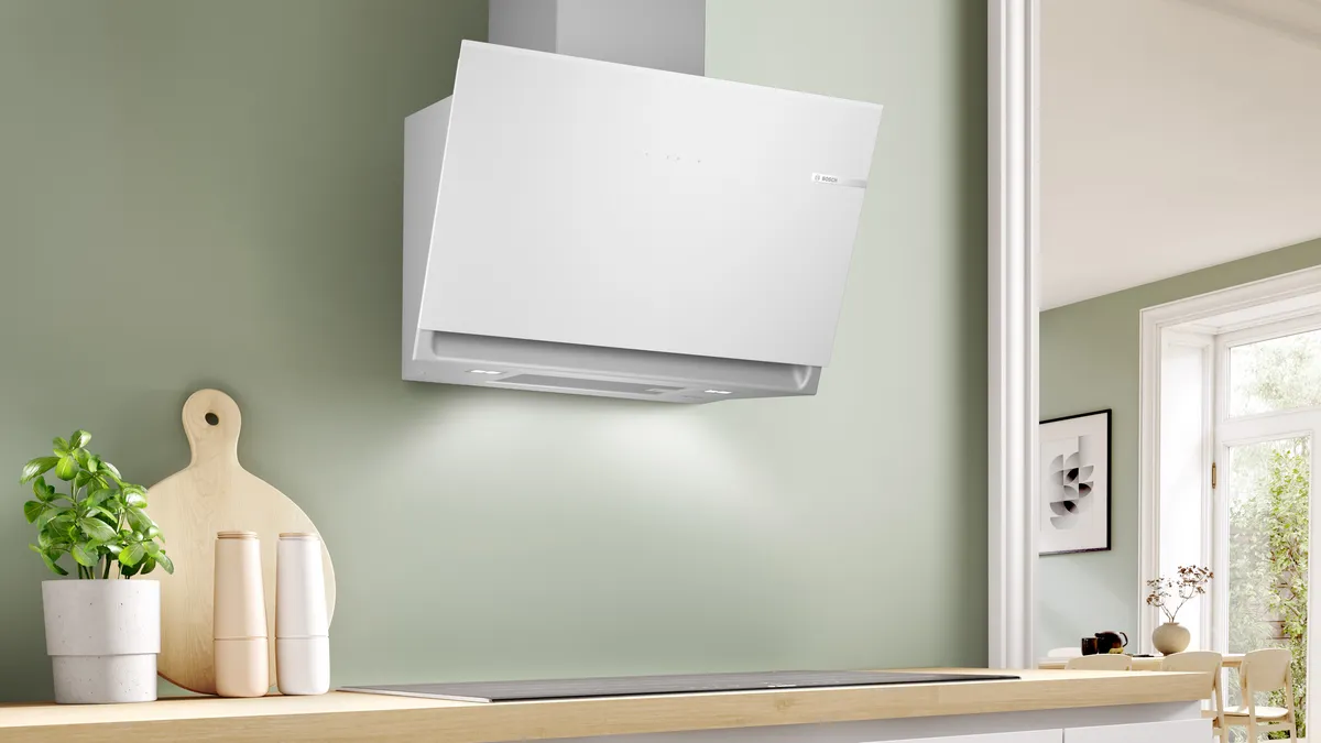 BOSCH DWK81AN20 Zidni aspirator 80 cm clear glass white printed serija 6