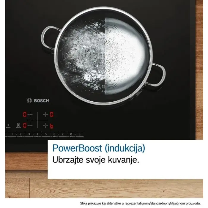 BOSCH PXX82BD56E	Indukciona ploča za kuvanje sa integrisanim aspiratorom, 80 cm, Plavo crna, ugradnja sa okvirom serija 8, fotografija 7