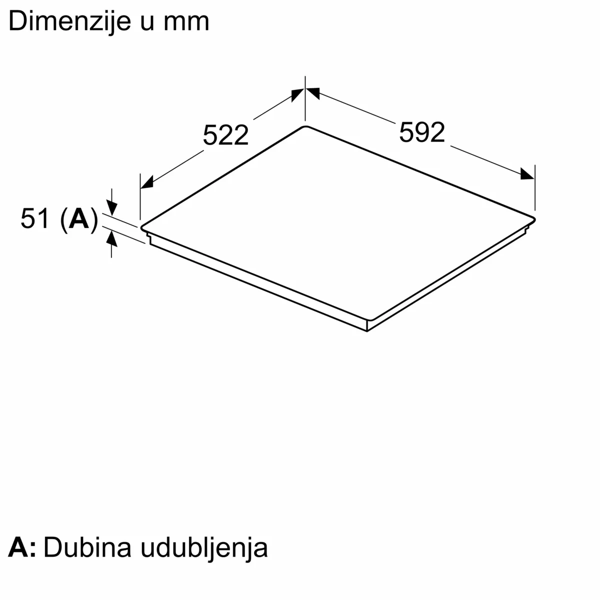BOSCH PIX61RHC1E Indukciona ploča za kuvanje 60 cm Crna, ugradnja bez okvira serija 6