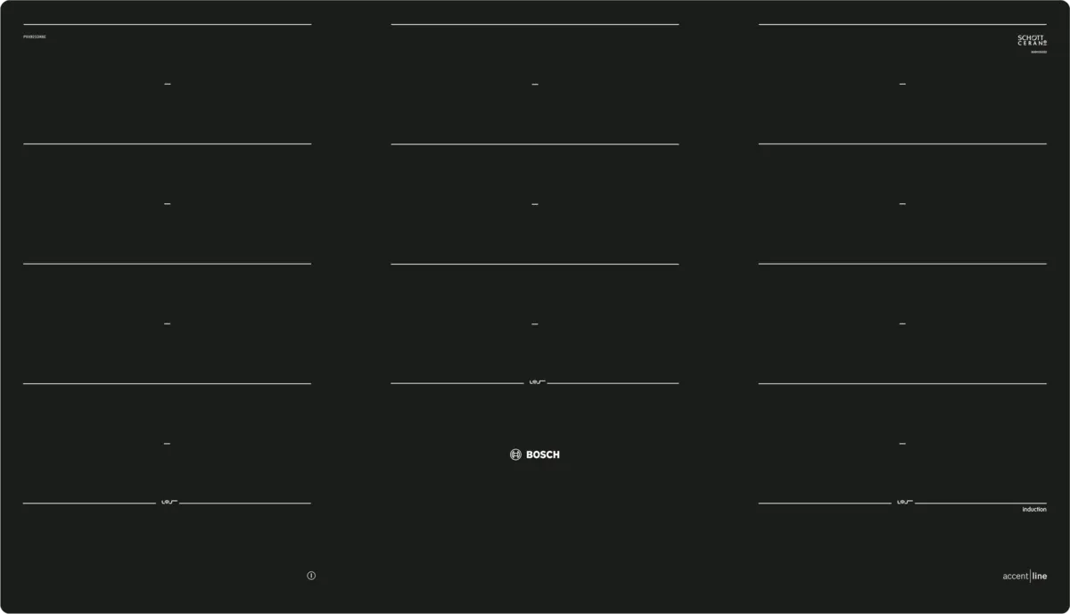 BOSCH PXX921DX6E Indukciona ploča za kuvanje 90 cm Crna, ugradnja u ravni radne ploče serija 8
