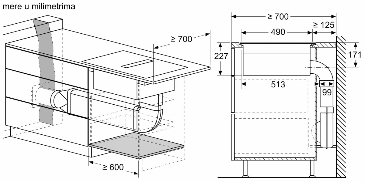BOSCH PXX820D51E Indukciona ploča za kuvanje sa integrisanim aspiratorom, 80 cm, ugradnja u ravni radne ploče serija 8, fotografija 5