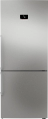 BOSCH KGP76AIC0N Samostojeći kombinovani frižider sa zamrzivačem dole 186 x 75 cm Čelična mat obrada protiv otisaka prstiju serija 8