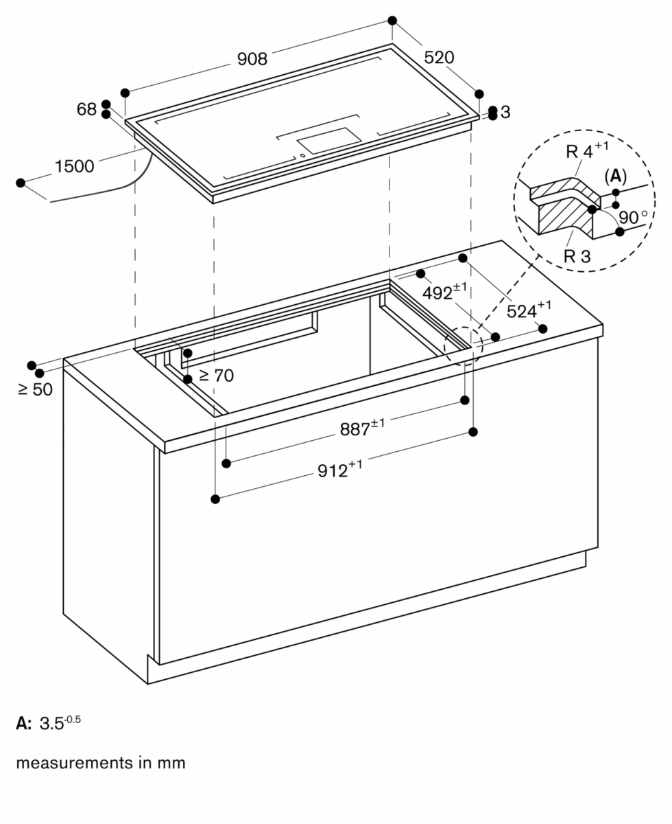 Gaggenau CX492111 indukciona ploča za kuvanje serija 400 Gaggenau CX492111 indukciona ploča za kuvanje serija 400