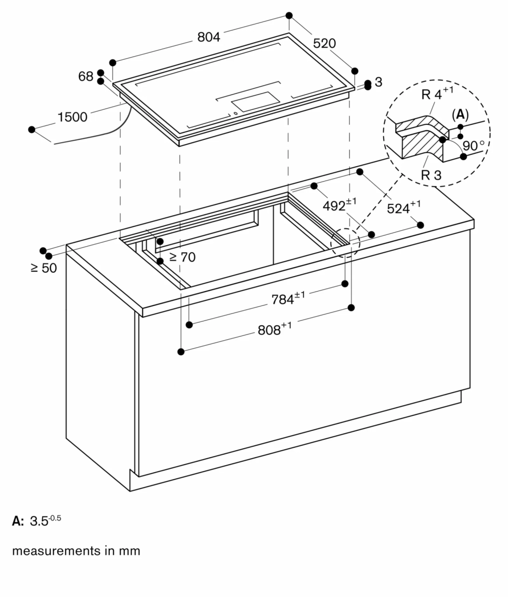 Gaggenau CX482111 indukciona ploča za kuvanje serija 400 Gaggenau CX482111 indukciona ploča za kuvanje serija 400