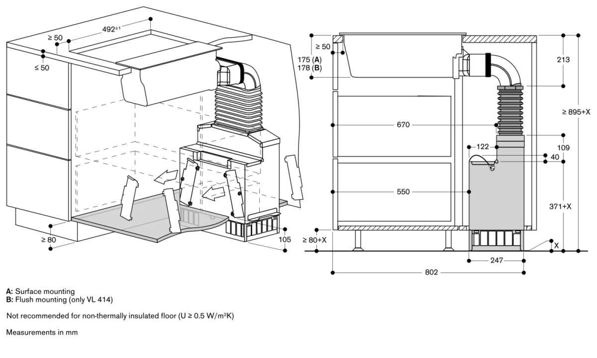 Gaggenau VL200120 Vario aspirator serija 200 Gaggenau VL200120 Vario aspirator serija 200