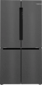 BOSCH KFN96AXEA Kombinovani frižider sa francuskim vratima, troje vrata 183 x 90.5 cm Crna čelična mat obrada protiv otisaka prstiju, Donji zamrzivač serija 4
