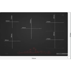 BOSCH PXV82BDV1E Indukciona ploča za kuvanje 80 cm Plavo crna, ugradnja u ravni radne ploče serija 8