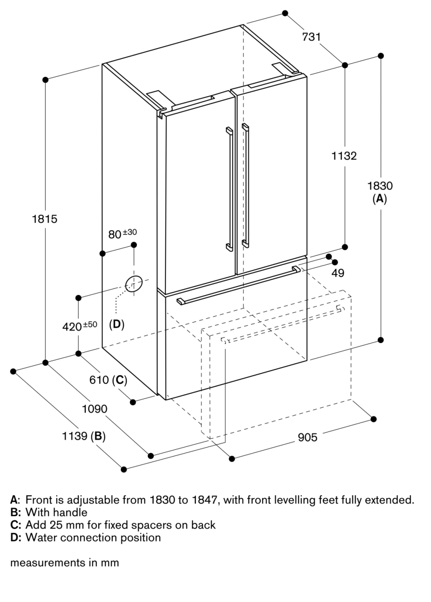 Gaggenau RY295350 kombinovani frižider sa zamrzivačem serija 200 Gaggenau RY295350 kombinovani frižider sa zamrzivačem serija 200