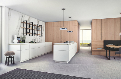 Kuhinja sa frontovima od drveta i FENIXa