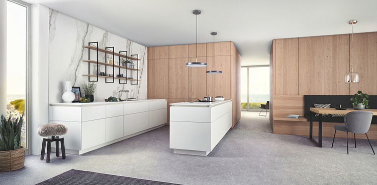 Kuhinja sa frontovima od drveta i FENIXa