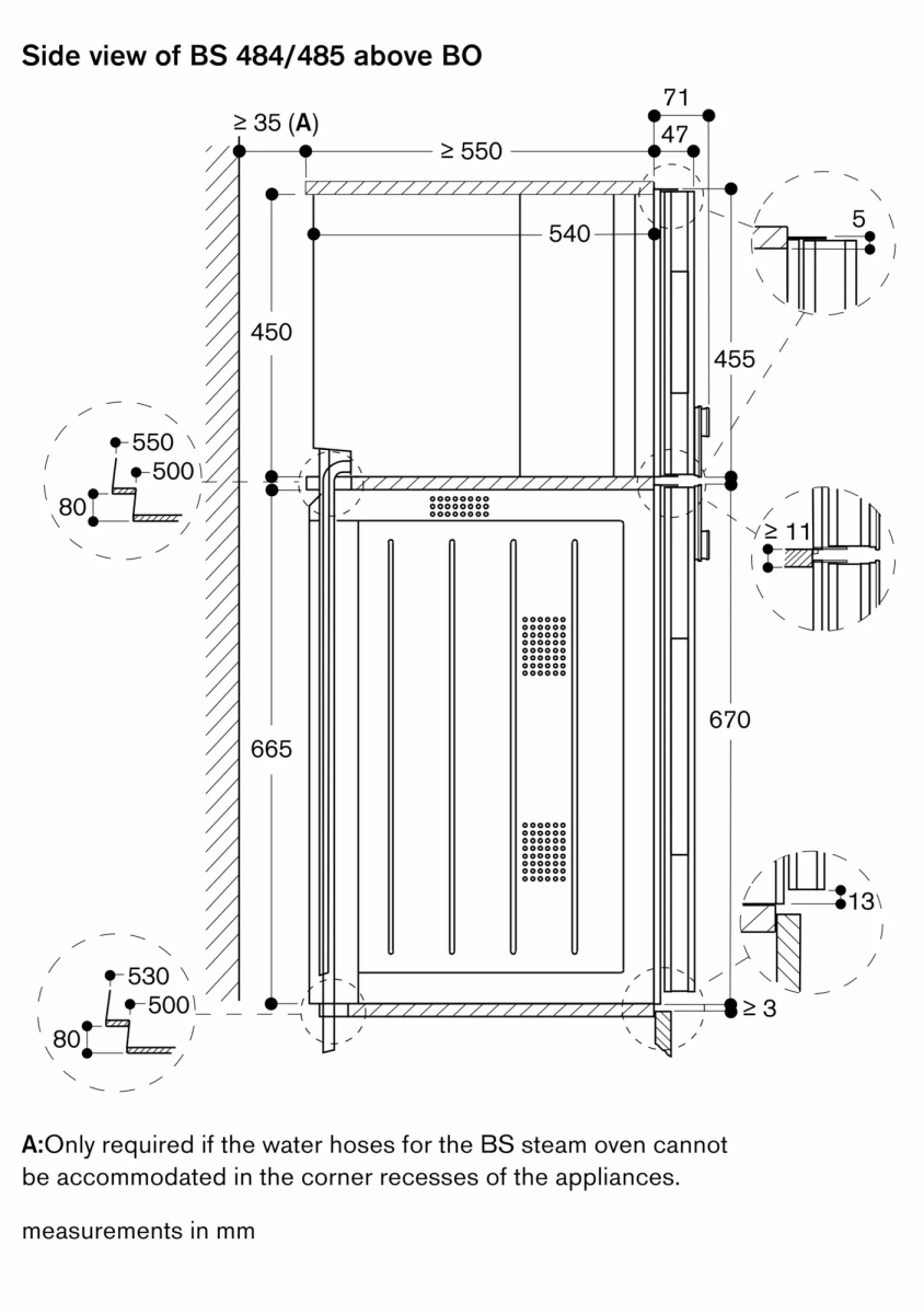 Gaggenau BS485112 ugradna kombinovana parna rerna serija 400