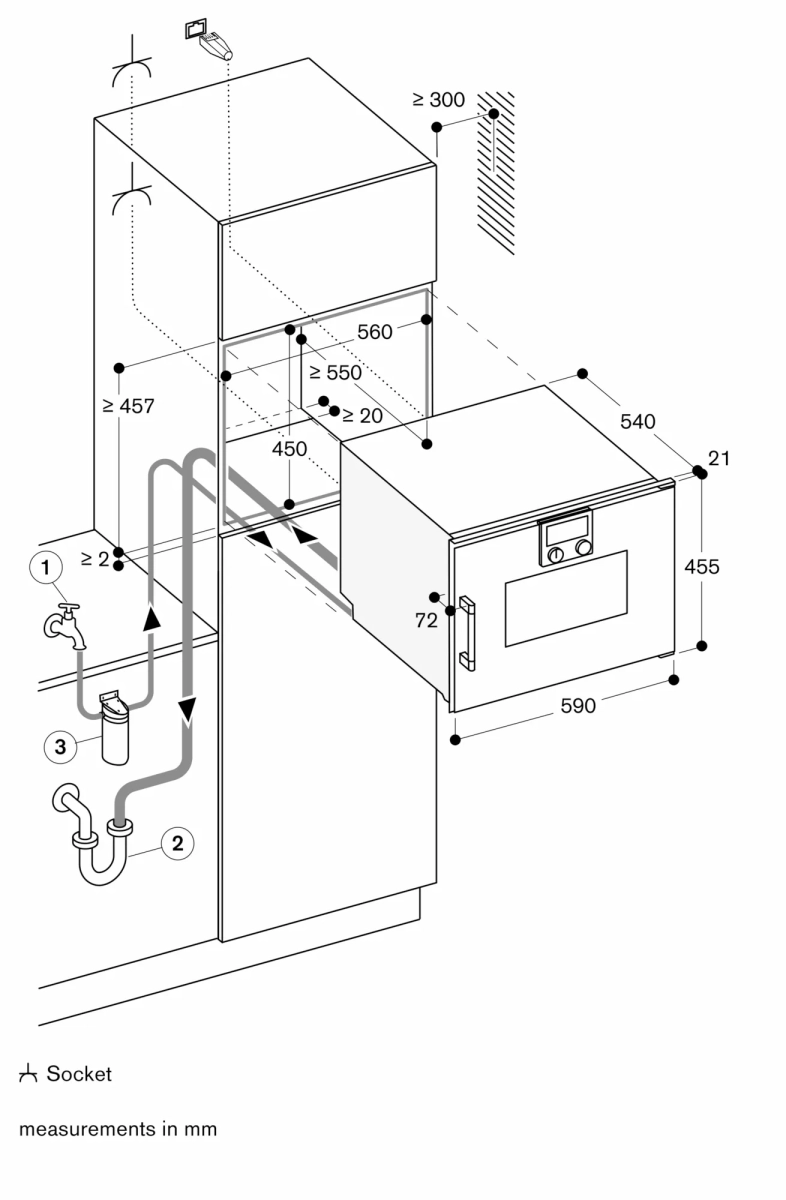 Gaggenau BSP260111 ugradna kombinovana parna rerna serija 200