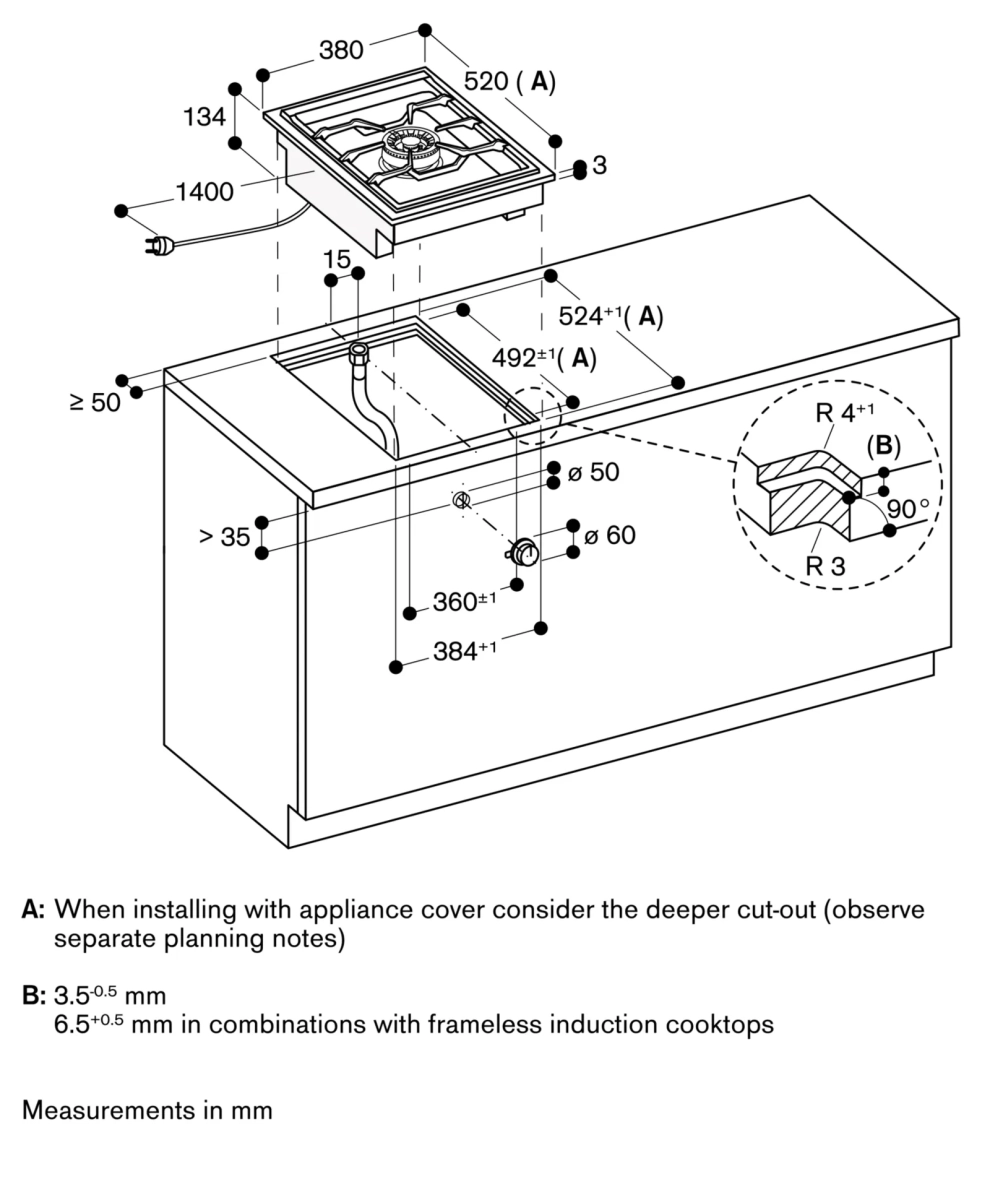 Gaggenau VG415215 Vario plinska ploča za kuvanje serija 400