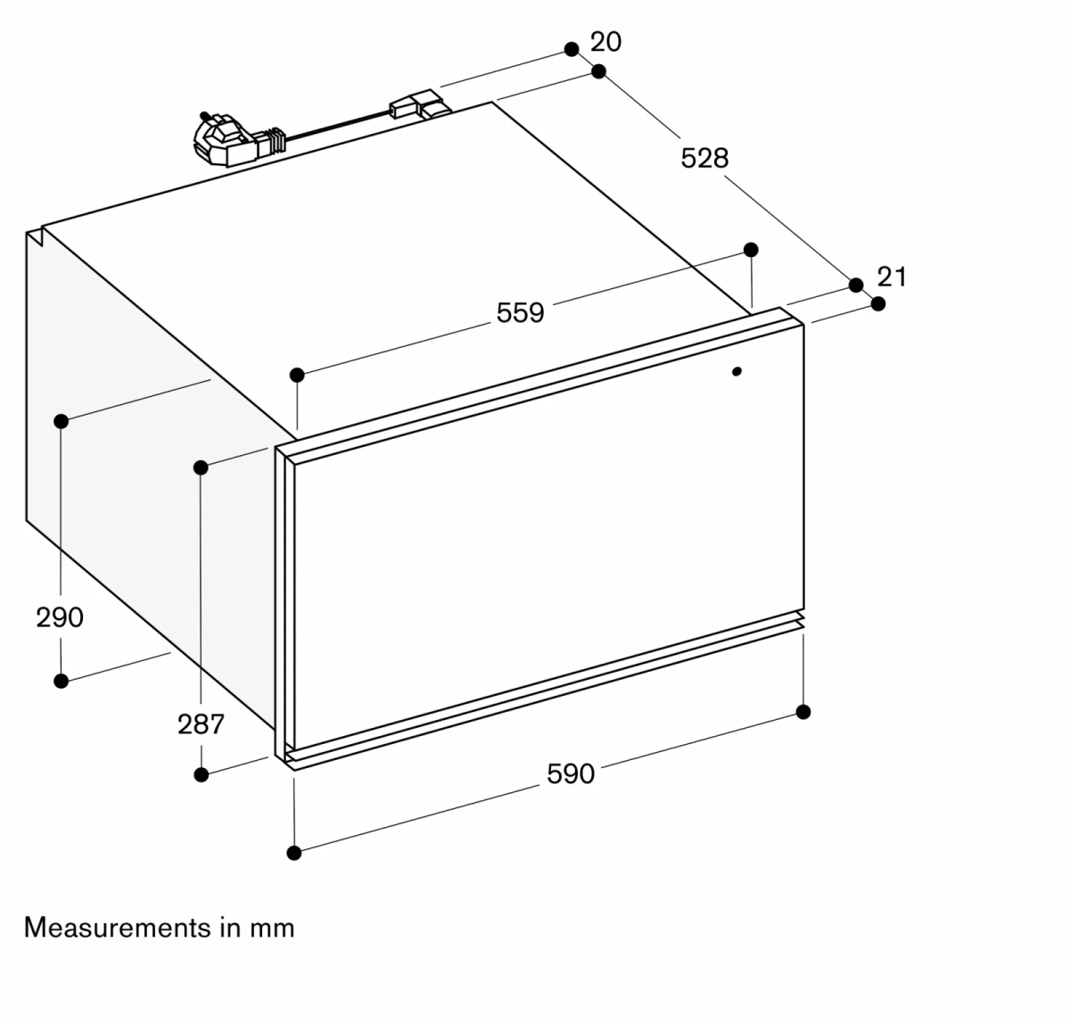 Gaggenau WSP222132 ugradna grejna fioka serija 200 Gaggenau WSP222132 ugradna grejna fioka serija 200