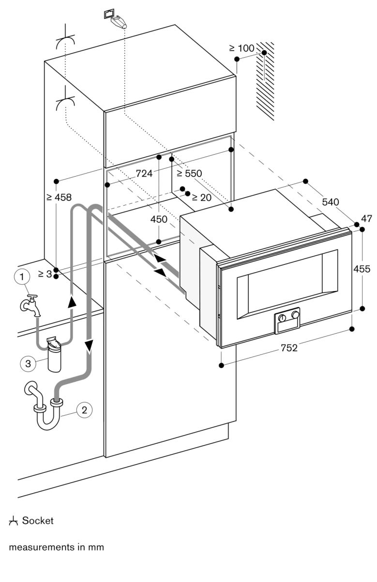 Gaggenau BS485112 ugradna kombinovana parna rerna serija 400
