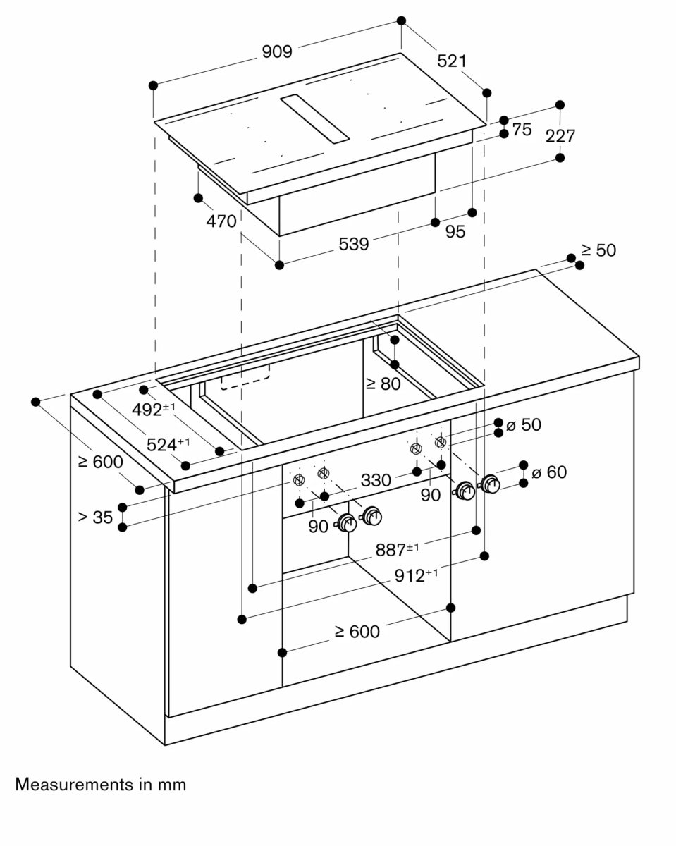 Gaggenau CV492105 indukciona ploča za kuvanje sa integrisanim aspiratorom serija 400 Gaggenau CV492105 indukciona ploča za kuvanje sa integrisanim aspiratorom serija 400