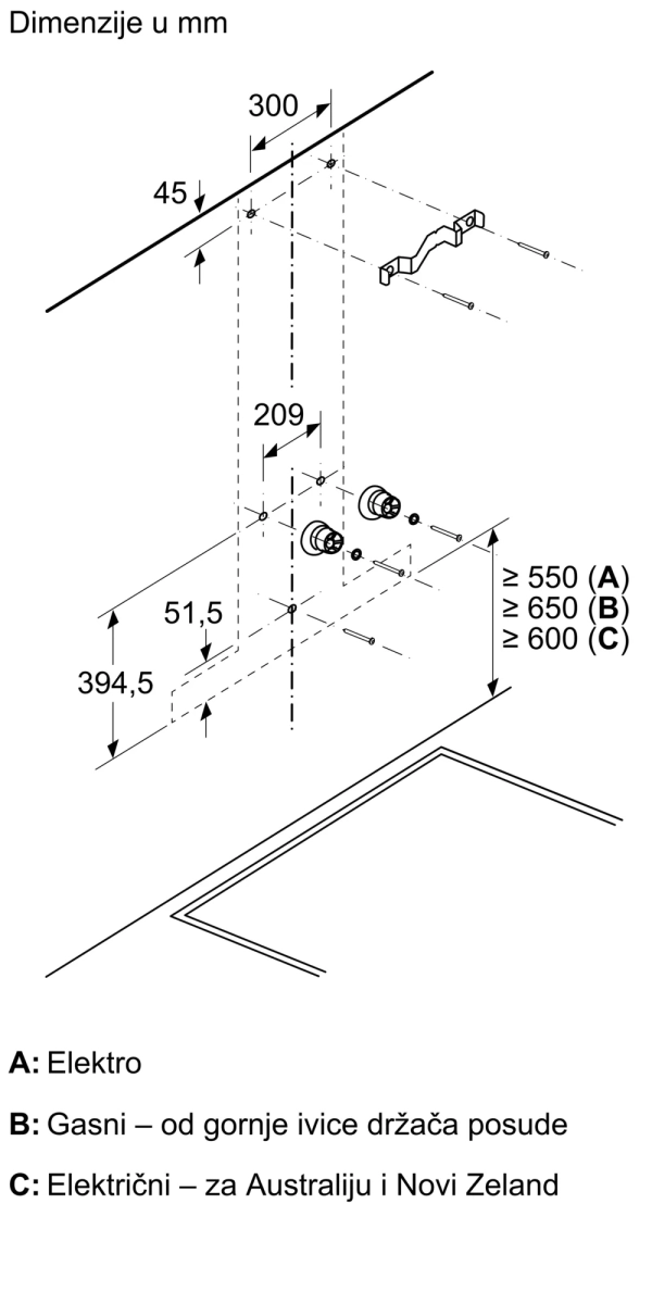 BOSCH DWB98JQ50 Zidni aspirator 90 cm serija 6 Nerđajući čelik
