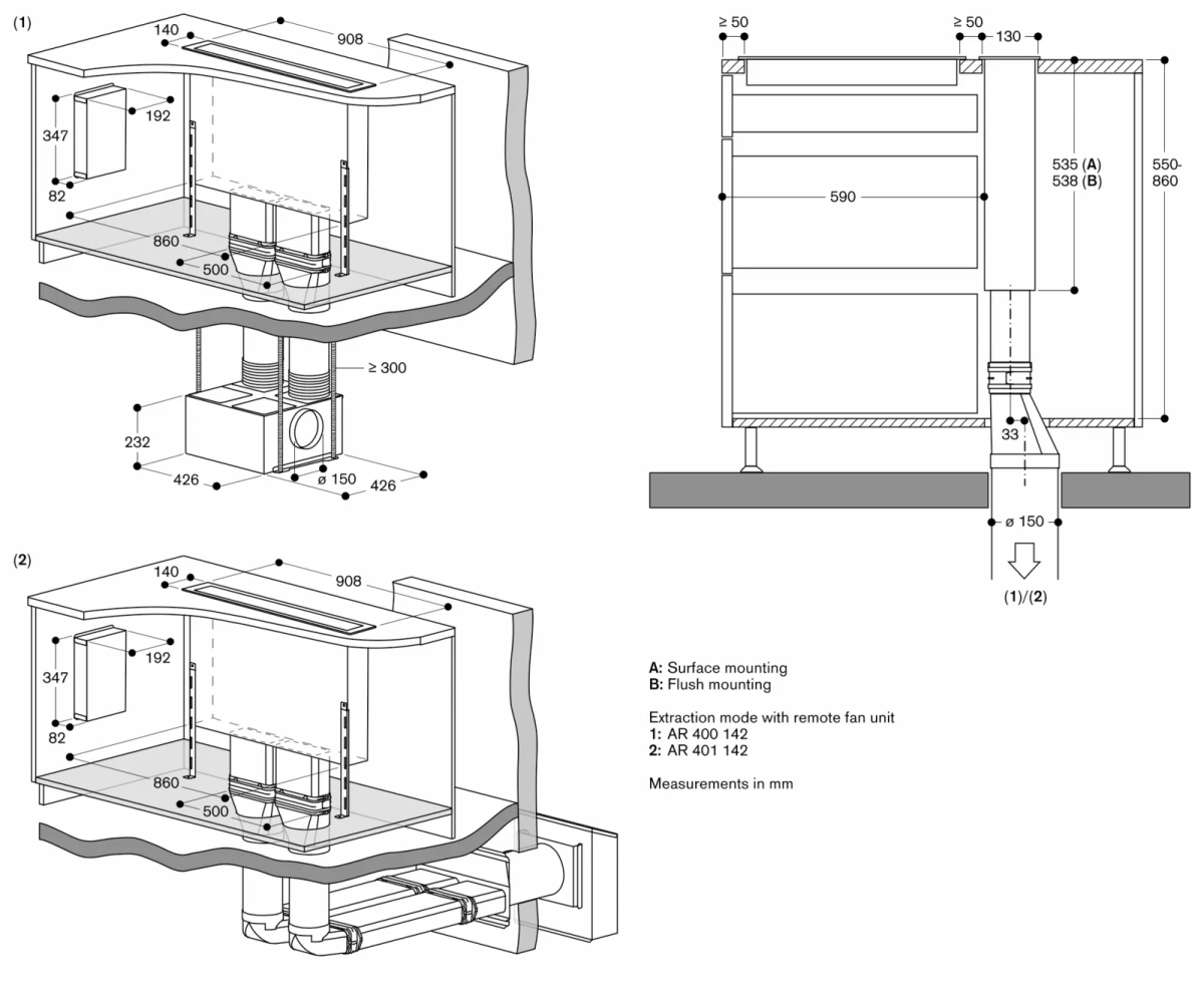 Gaggenau AL400192 aspirator serija 400
