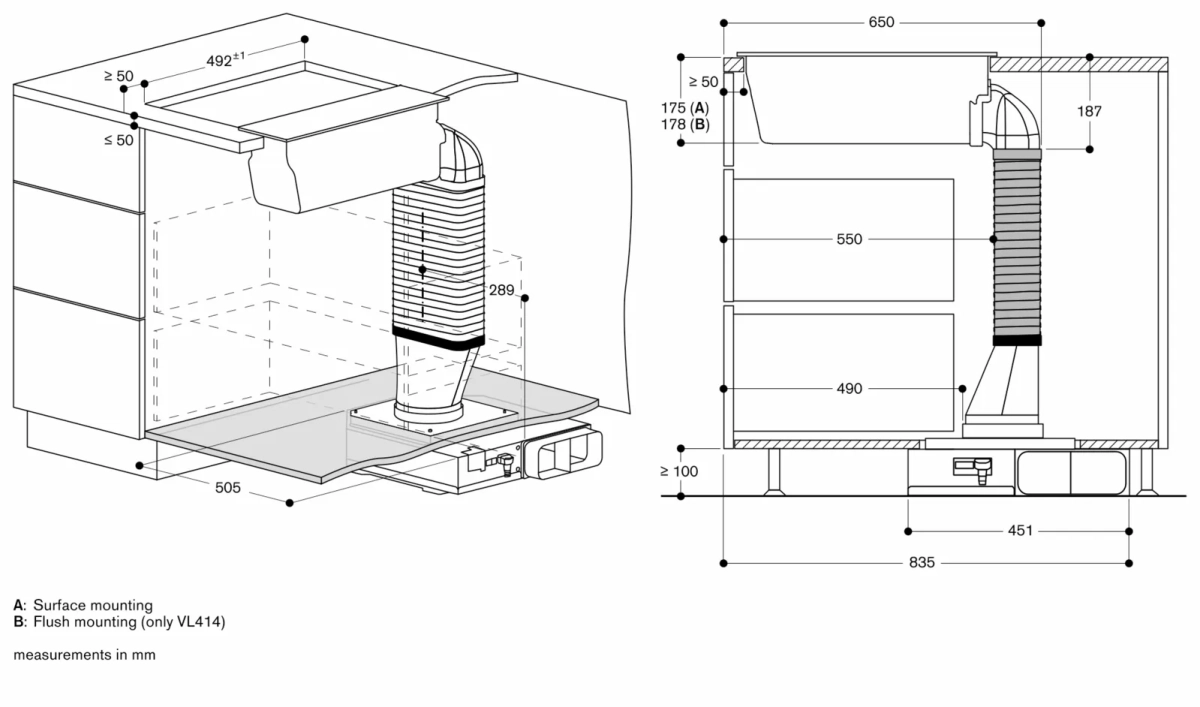 Gaggenau VL200120 Vario aspirator serija 200 Gaggenau VL200120 Vario aspirator serija 200