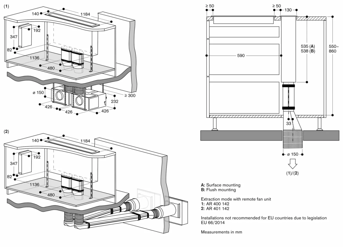 Gaggenau AL400122 aspirator serija 400