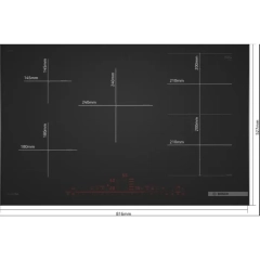 BOSCH PXV89BDV1E Indukciona ploča za kuvanje, 80 cm, Plavo crna, ugradnja sa okvirom	serija 8