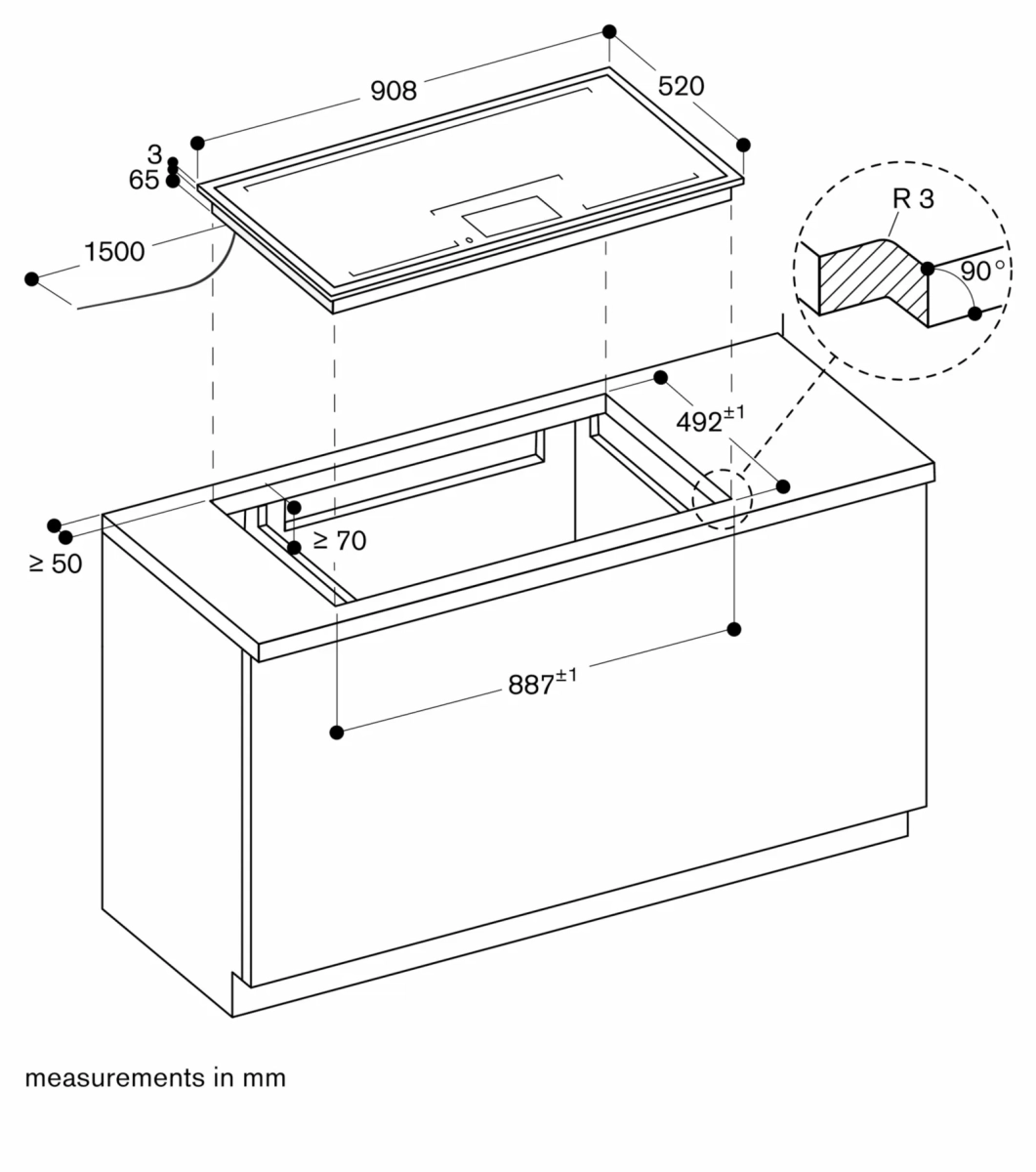 Gaggenau CX492111 indukciona ploča za kuvanje serija 400 Gaggenau CX492111 indukciona ploča za kuvanje serija 400