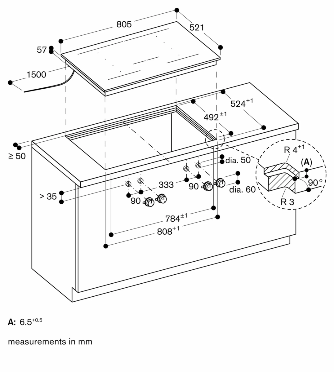 Gaggenau VI482105 Vario indukciona ploča za kuvanje serija 400 Gaggenau VI482105 Vario indukciona ploča za kuvanje serija 400
